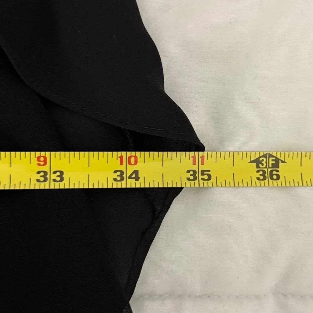 BCBGMAXAZRIA Black Lace High-Low Gown Sleeveless Formal Dress Size 0 - Picture 10 of 12